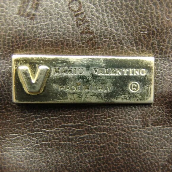 MARIO VALENTINO clutch bag V mark PVC Authentic Used L3530 - Picture 6 of 7